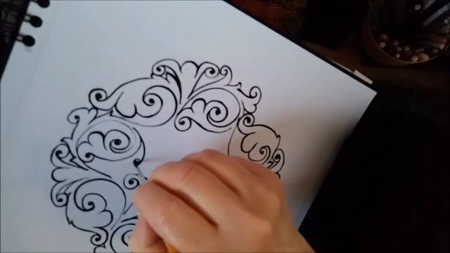 Хохлома.Пряничный узор.
