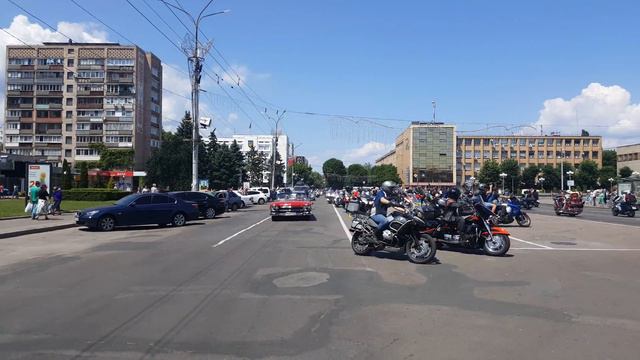 Тарасова Гора - Тараска 2016 проезд через центр Черкассы, часть 1