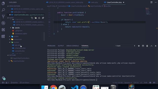 #Laravel Advanced authentication | User Profile