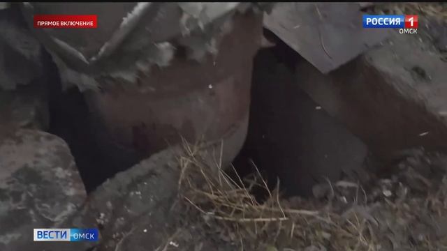 В Центральном округе Омска девушка провалилась в яму