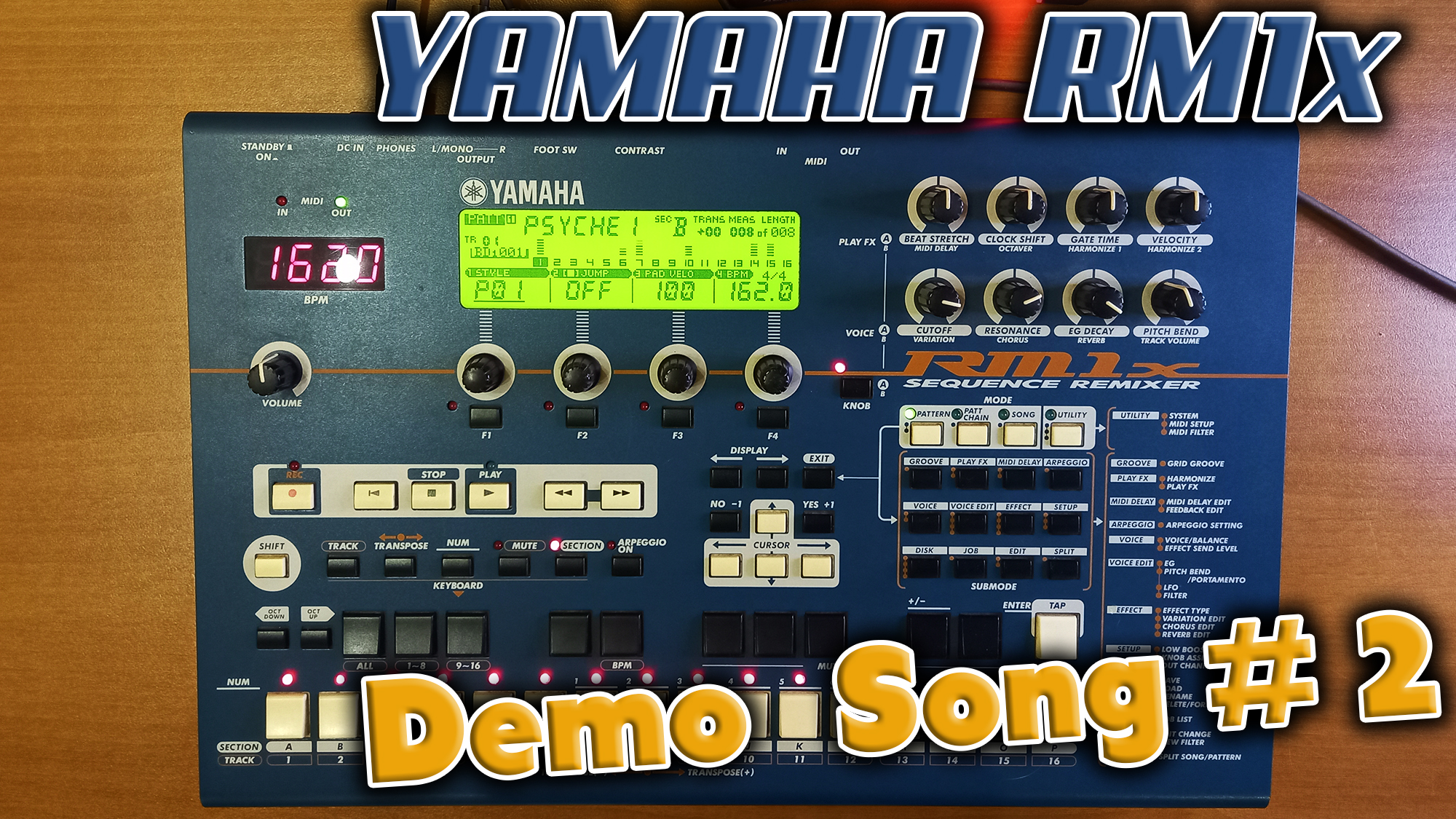 Грувбокс из далёкого 1999 года - Yamaha RM1x !  Слушаем Demo song #2