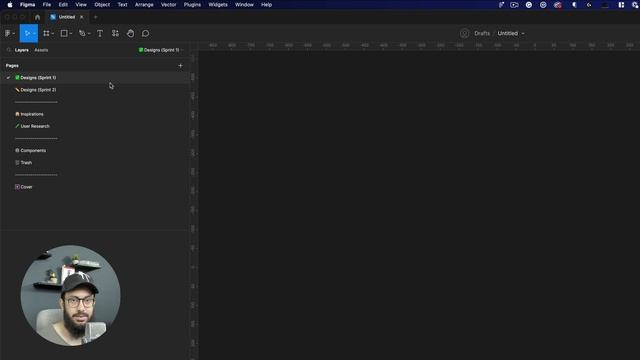 Simple File organisation in Figma
