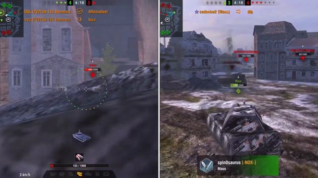 MAUS vs FV215b 183 - SHOWDOWN! (Really Fair?) | WOT BLITZ