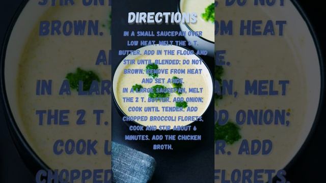 Cream of Broccoli soup recipe #soup #broccolisoup #creamofbroccoli