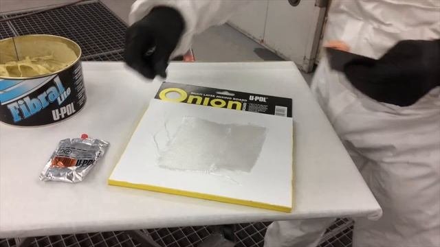 U-POL Fibral Lite Repair on Carbon Fiber Door Skin