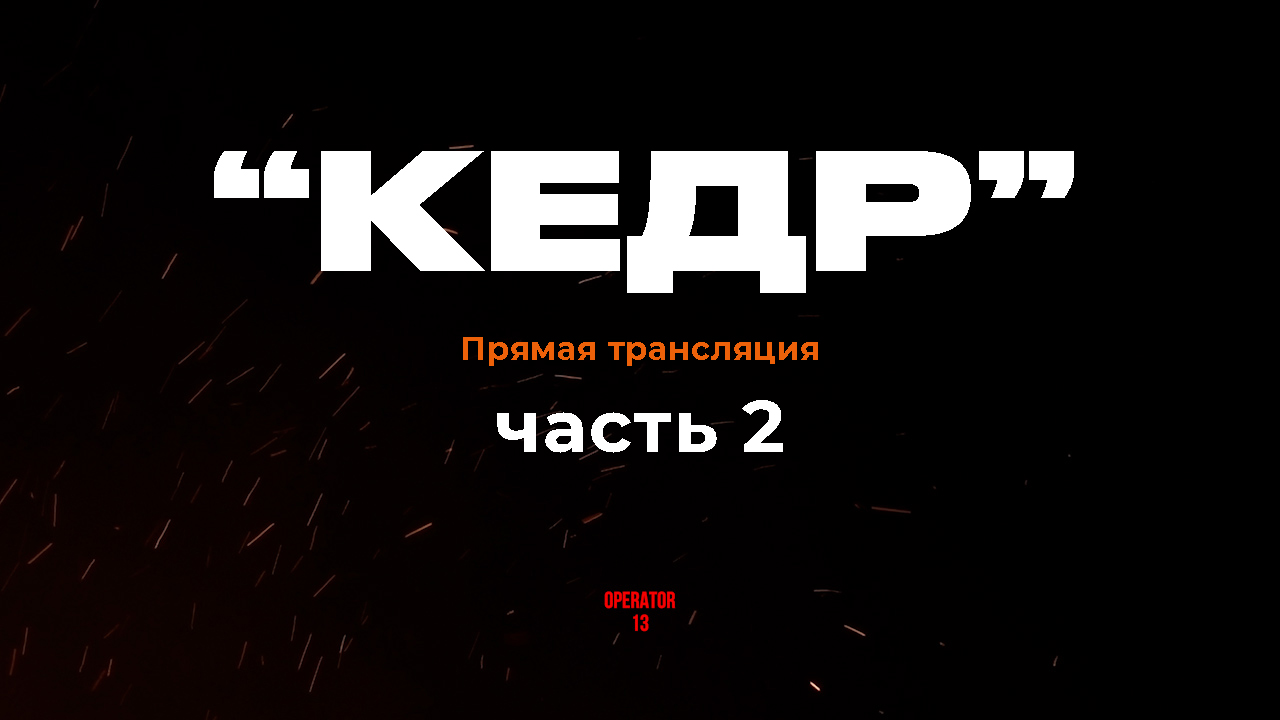 ПРЯМОЙ ЭФИР задаем вопросы, гость "КЕДР" 2 часть #интервь #кедр #operator13 #стрим