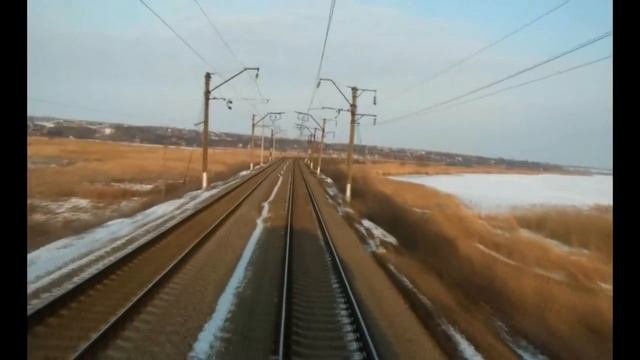 Из кабины ЭП1М из Таганрога в Ростов-на-Дону