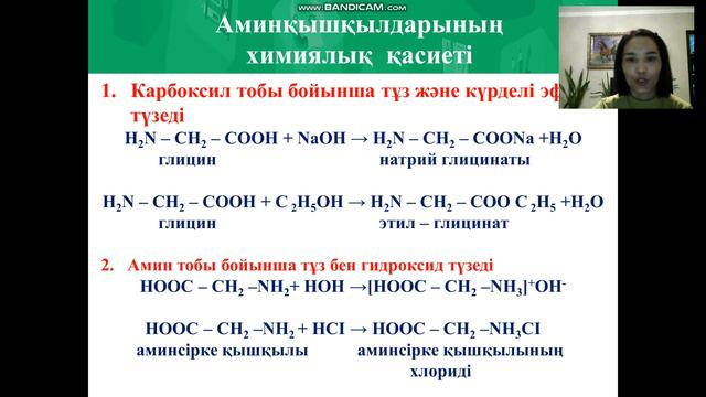 4-сабақ Аминқышқылдары  Нәруыздар. 11-сынып