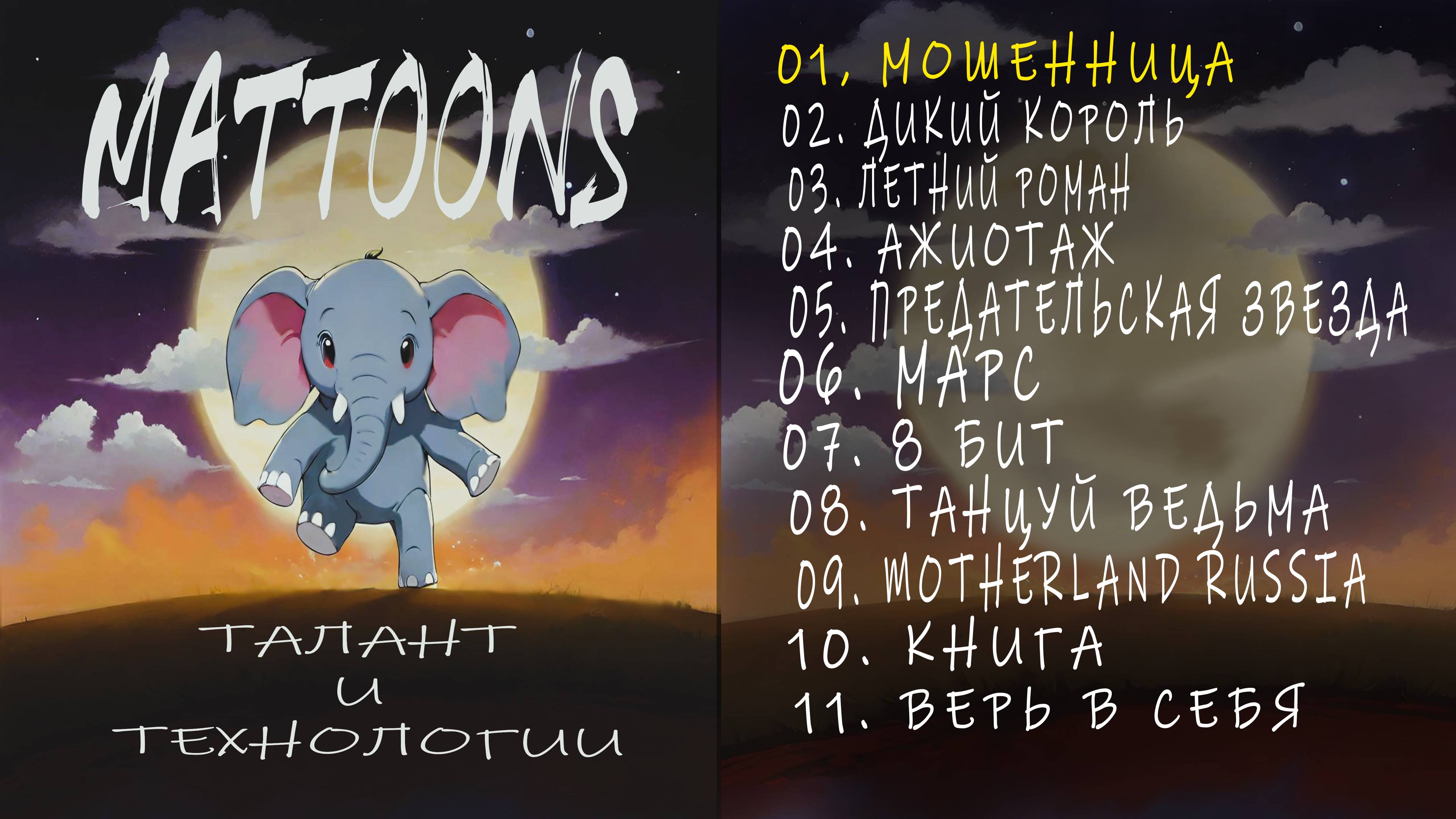 Талант и технологии - музыкальный альбом Mattoons