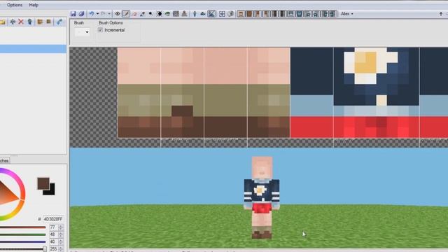 Making Minecraft Anime Skin #5【Chitose Karasuma - Girlish Number】