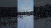 Красиво на берегу реки Клязьма зимой пришли погулять