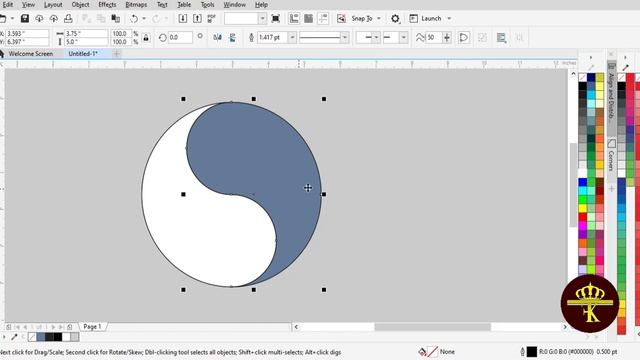 Logo For Beginners in CorelDraw | Fk Online Education