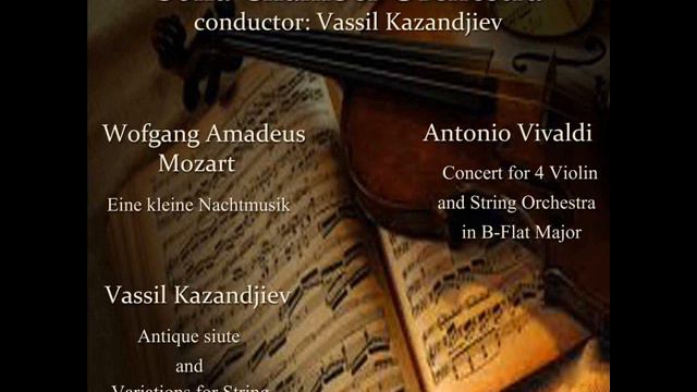 Antonio Vivaldi: Concert for 4 Violin and String Ochestra in B-Flat Major, RV.553 AV