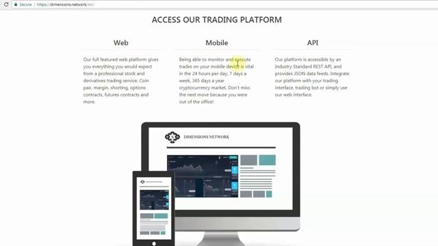 Dimensions Network A HYBRID TRADING PLATFORM