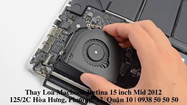 Thay Loa Macbook Retina Mid 2012 15 Inch MD103, MD104, MC975, MC976