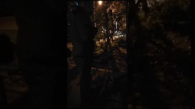 Алкаш учит подростка драться