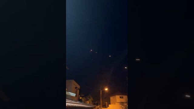 Кадры массированного ракетного обстрела севера Израиля со стороны Ливана