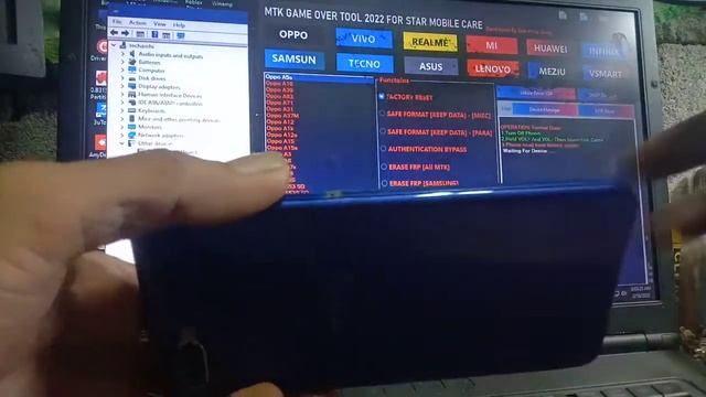 How Reformat Oppo A5s 2022/ screen Patern/Bypass FRP (CPH1909) TAgalog Language