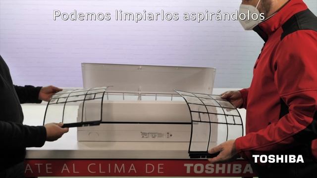 Limpieza de filtros de un split Seiya, de Toshiba