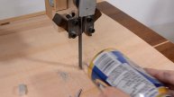 Cutting metal on a wooden bandsaw