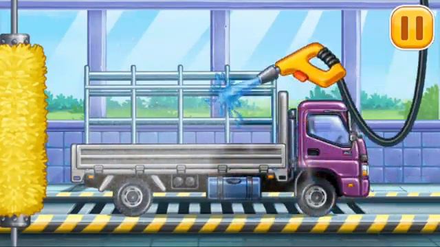 Truck games for kids - build a house car washGokids