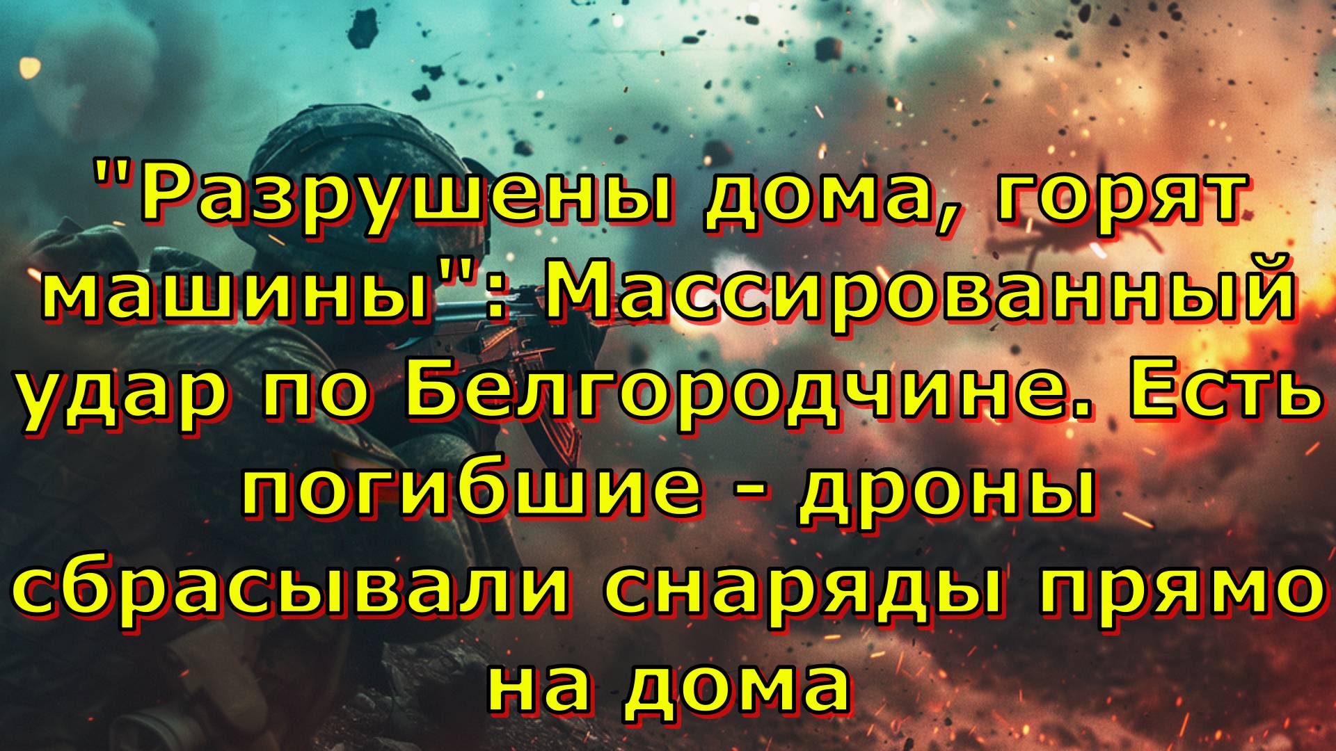 "Разрушены дома, горят машины": Массированный удар по Белгородчине. Есть погибшие - дроны сбрасывали