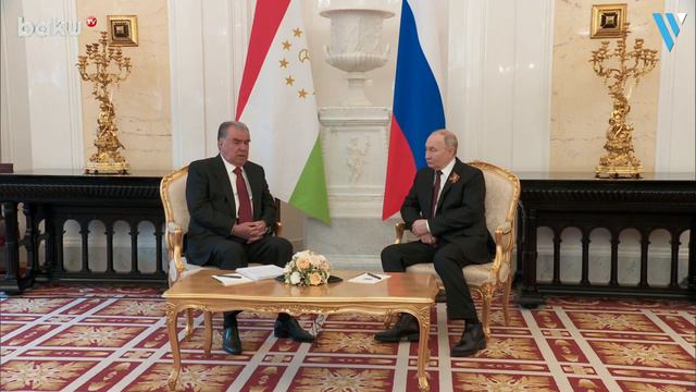 Встреча президентов Таджикистана и России