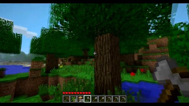 Let's Play Minecraft - Выживаем в первую ночь (Часть 1)