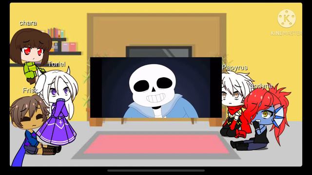 Undertale reacts to sans stronger than you￼