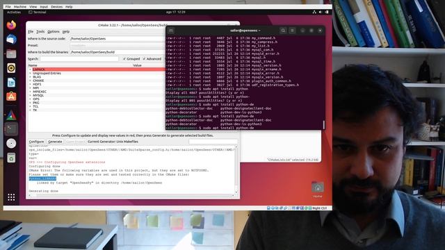 Compiling OpenSees and OpenSeesPy on Ubuntu 22.04 using CMAKE. RAW Tutorial