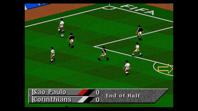 Nostalgia Plena - São Paulo e Corinthians no Clássico FIFA SOCCER 95 - Mega Drive 16 bits (Gameplay