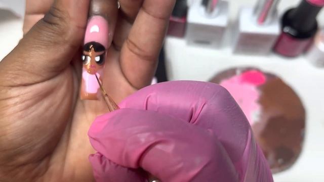 WATCH ME PAINT A POWERPUFF GIRL?? |Character Nail Art Tutorial