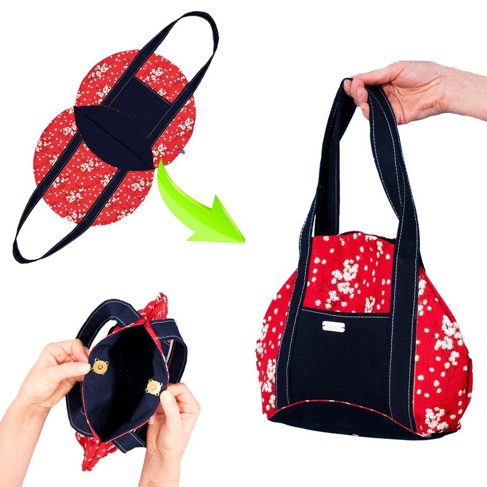Самый простой способ быстро сшить симпатичную сумочку из 2-х частей