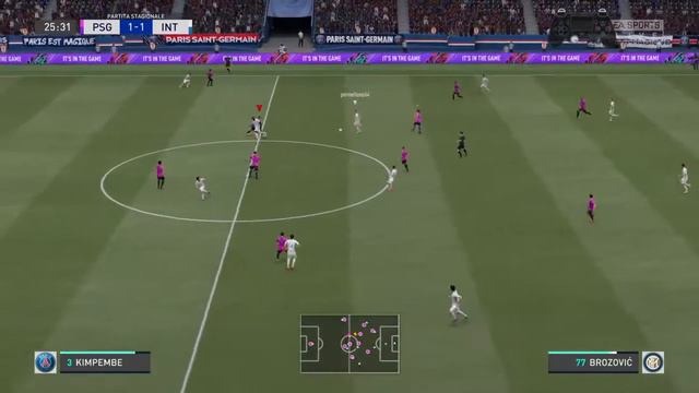 Fifa 21 controller sullo schermo