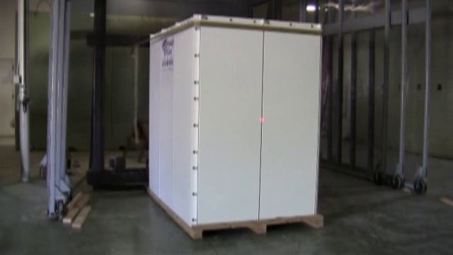 Tornado Alley Armor Safe Room testing at Texas Tech - 2x4 at 100 mph!