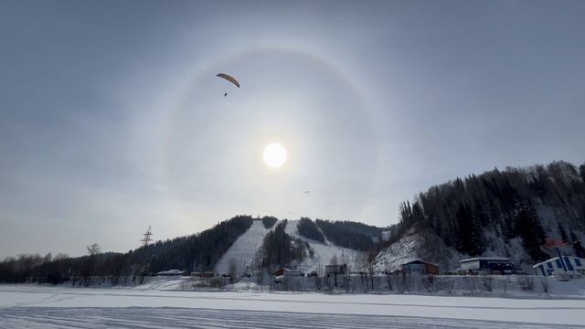 Югус. Параплан. Эффект гало.