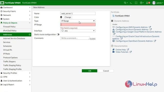 How to Configure Static NAT on Fortigate firewall