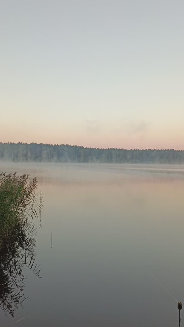 На рыбалке  раннее утро