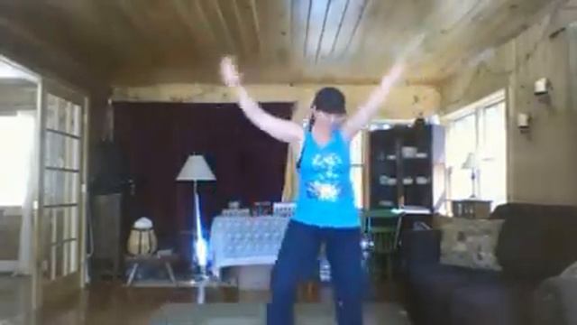 CUTEST helper ever with Zumba Gold "Give it Up" by Capt. Jack!