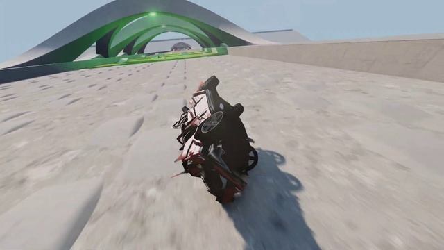 BeamNG.Drive Big Crash – Cars vs Death Descent! Ferrari vs Rolls-Royce vs Mercedes G Class