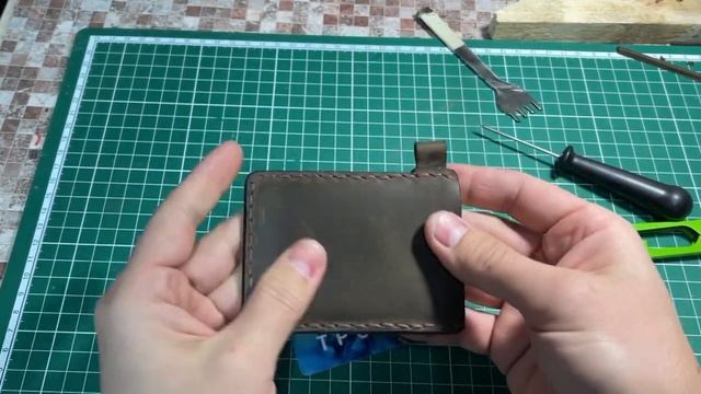 Чехол для пропуска из натуральной кожи