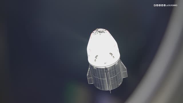 Стыковка SpaceX Dragon с МКС