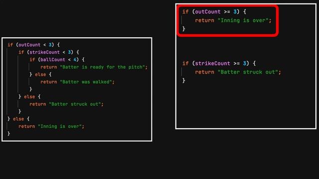 Rule #25- Avoid nested if/else blocks