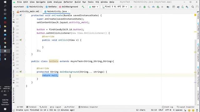 How to use asynctask in android | AsyncTask Android example