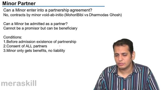 Minor as Partner | General Nature of Partnership | CA CPT | CS & CMA Foundation