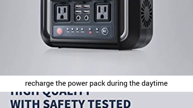GrantMaya Portable AC Power Bank,300W 220Wh Pure Sine Wave Power Station Inverter Generator-Overvie