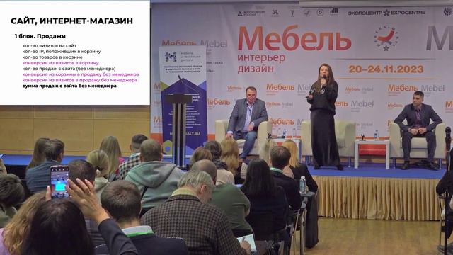 Фрагмент выступления Р. Кирьяковой на конференции "Мебельный бизнес по-русски" 2023