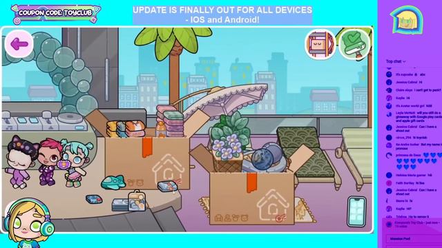 LIVE Mansion Maker is out for all Android  IOS devices! Avatar World w Everyones Toy Club