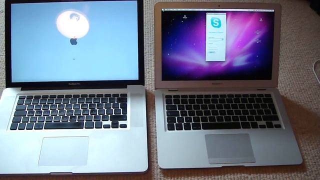 Macbook Air vs Macbook Pro Boot Up Time