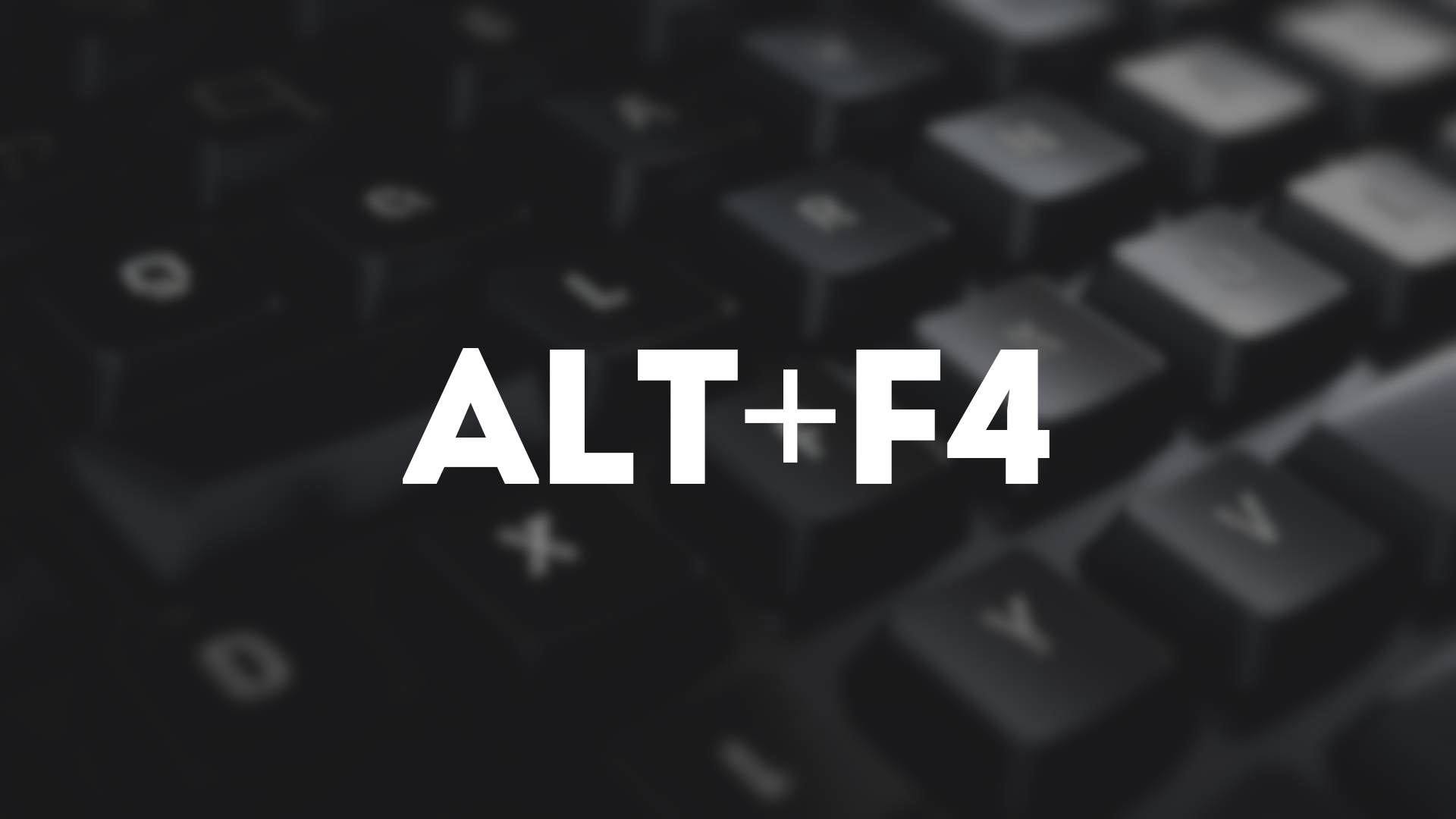 ALT+F4 Сочетание клавиш на windows 10. Горячие клавиши на компьютере.